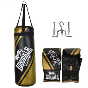 Lonsdale Club Junior Punch Bag and Glove Set