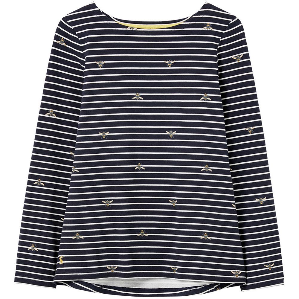 Joules Womens Harbour Print Relaxed Fit Long Sleeve Top