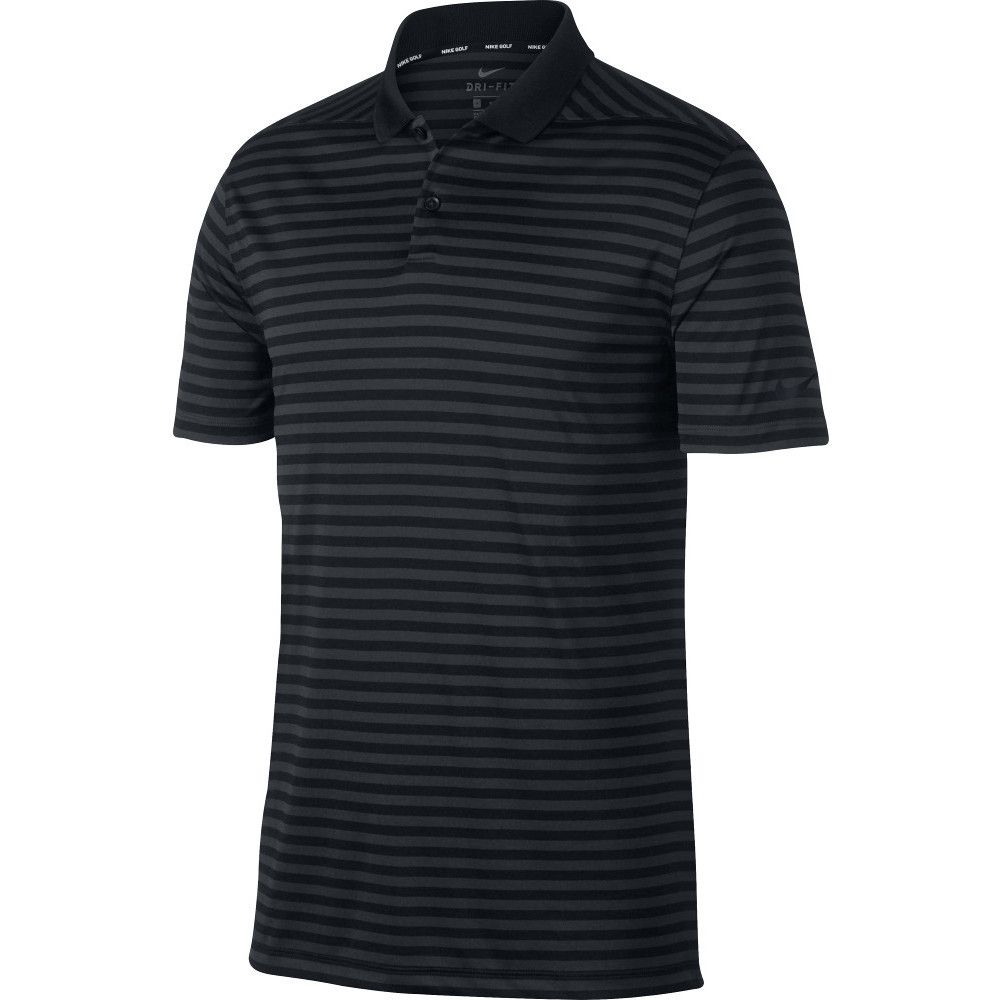 Nike Mens Dry Victory Striped Short Sleeve Golf Polo Shirt