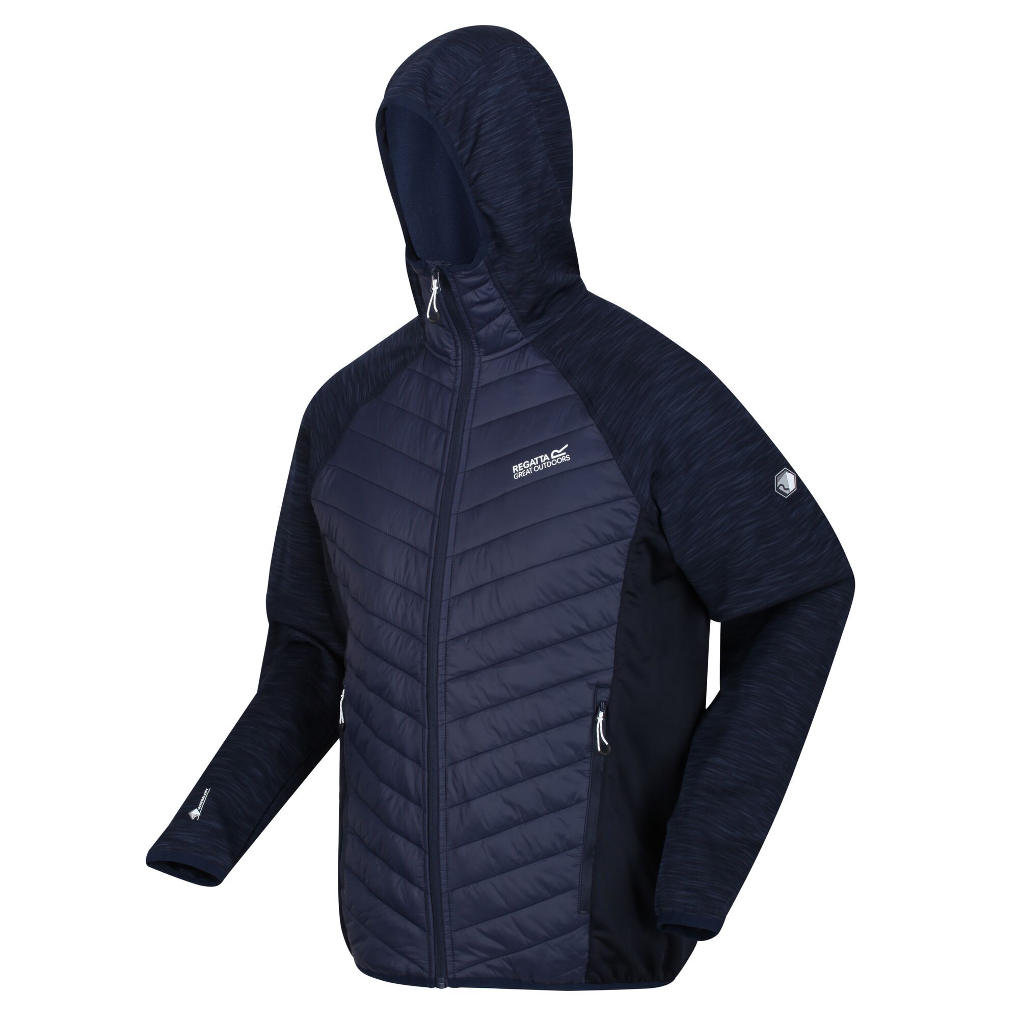 Men's Andreson VI Hybrid Insulated Quilted Jacket Navy Marl White