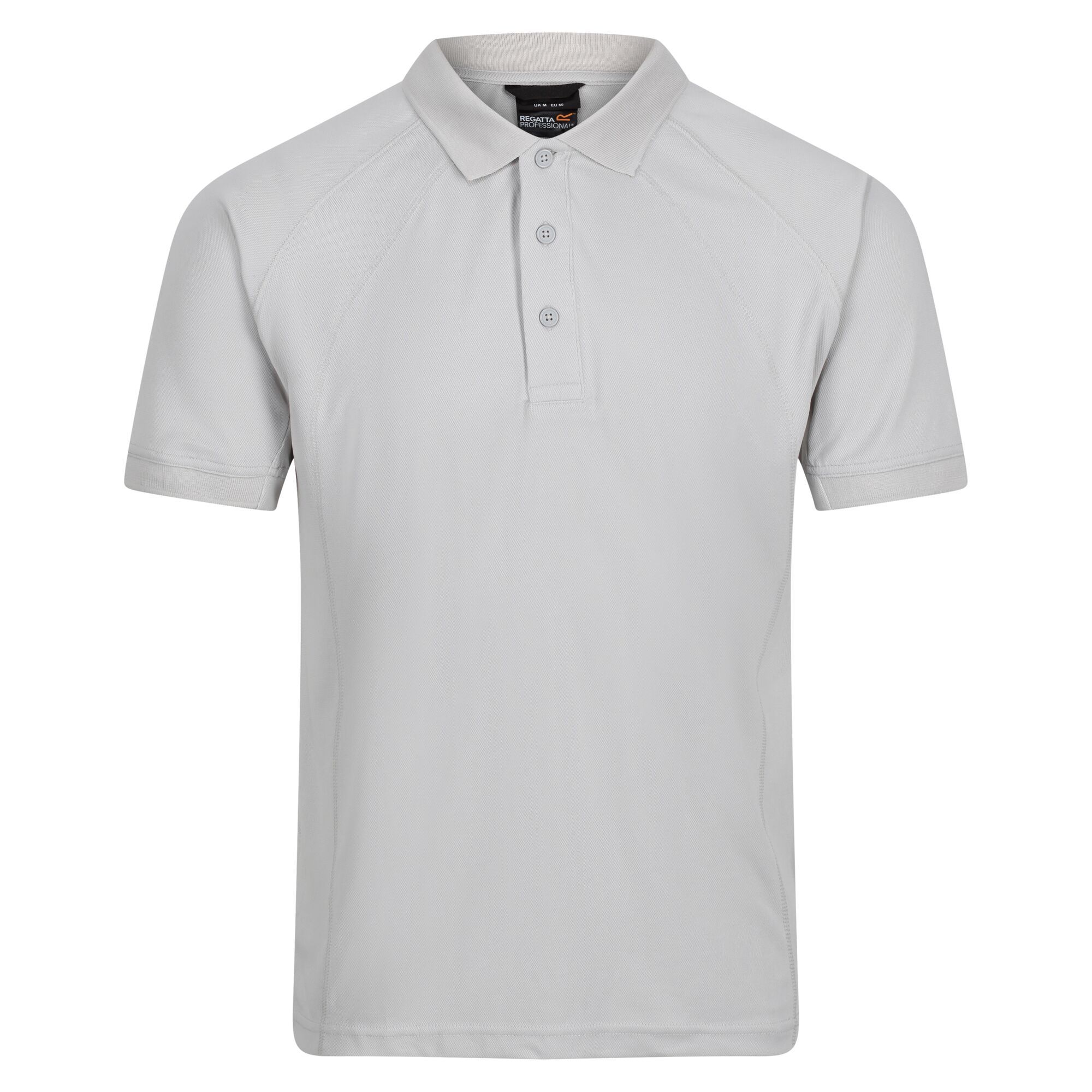 Men's Coolweave Wicking Polo Shirt Silver Grey