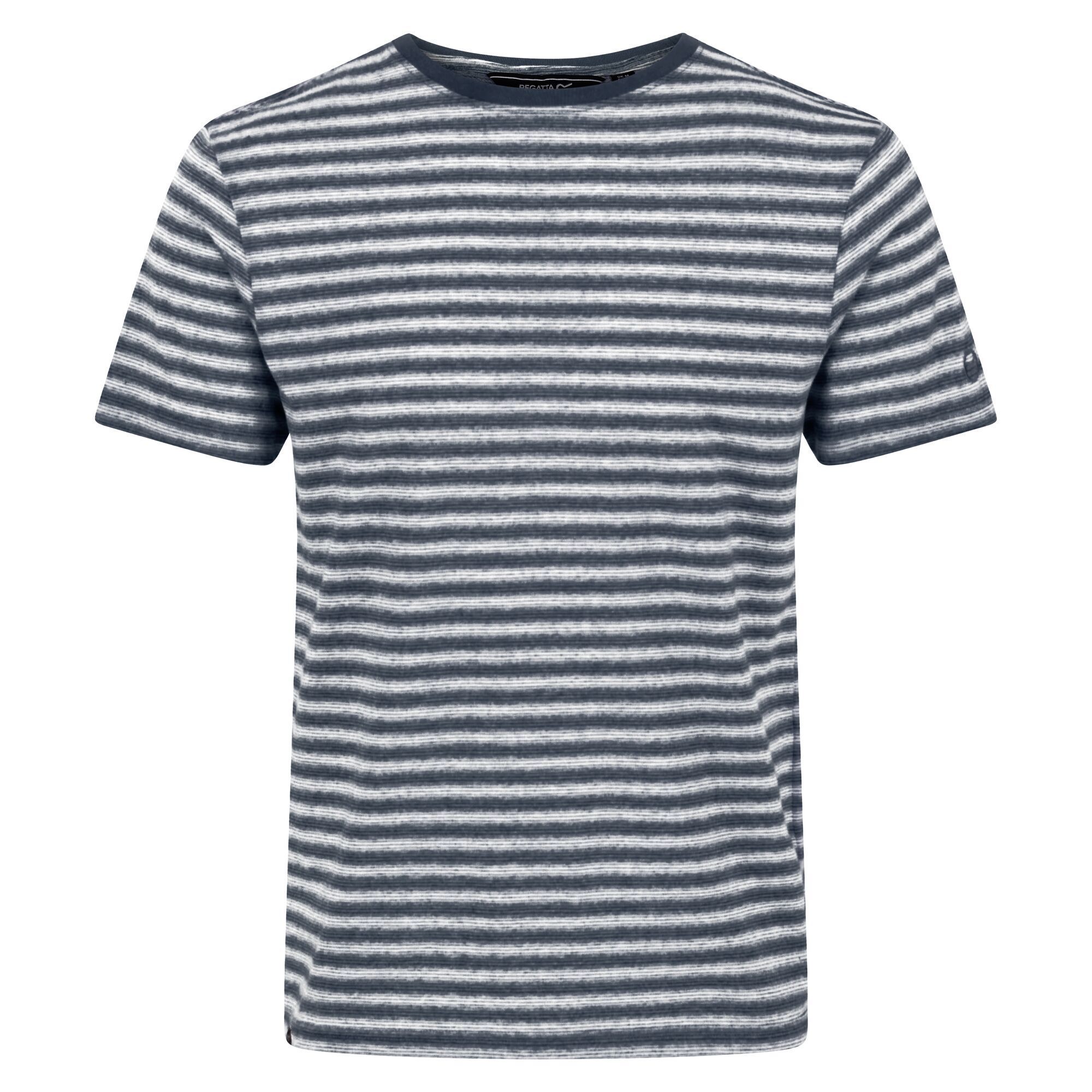 Men's Brayden Stripe T-Shirt - Navy Mini Stripe