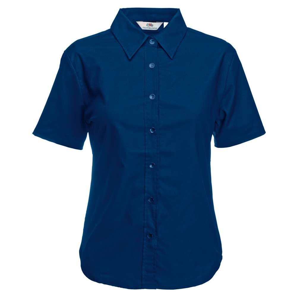 Fruit of the Loom Lady-Fit Short Sleeve Oxford Shirt