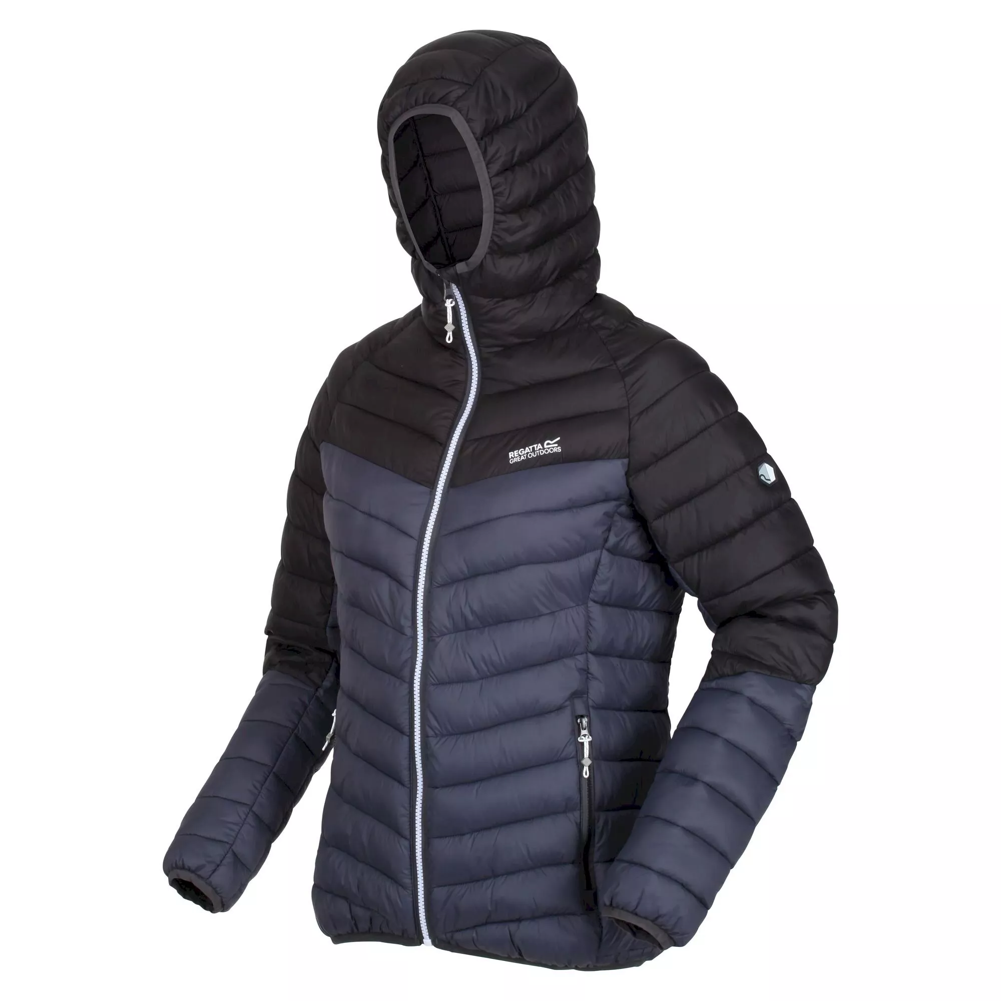 Women's Harrock Lightweight Puffer Jacket | Black Seal Grey