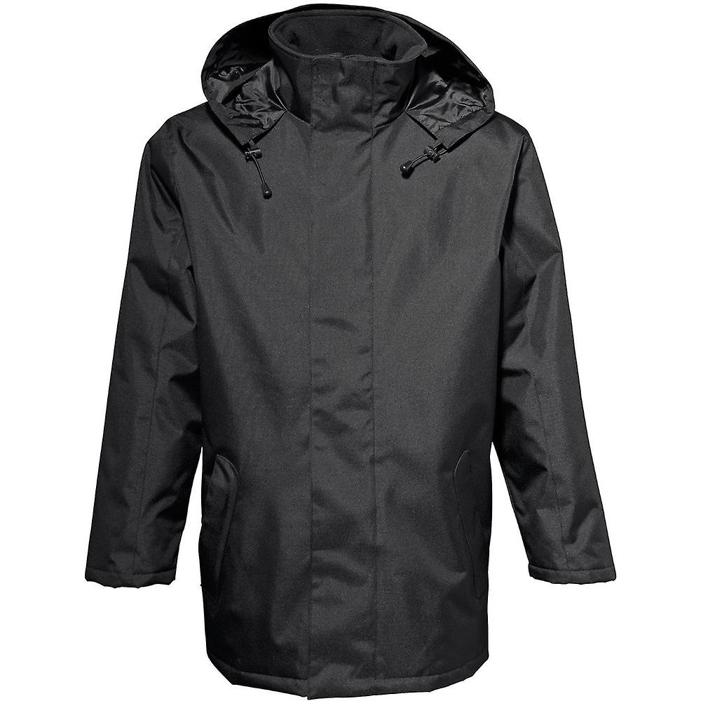 Outdoor Look Mens Quilted Lined Water Resistant Parka Jacket