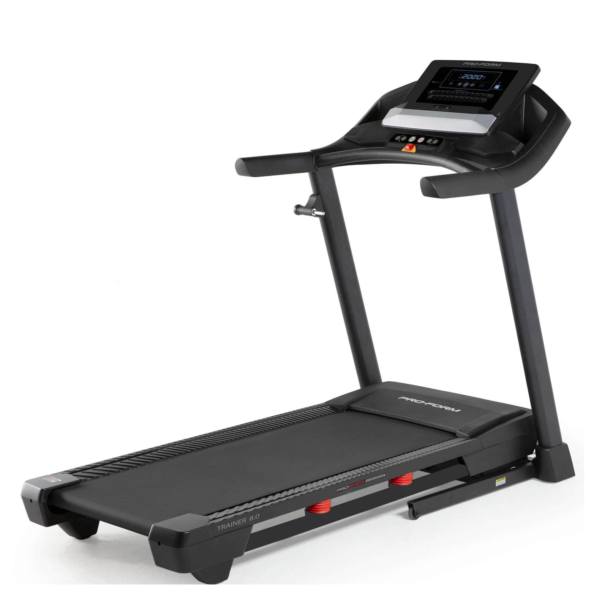 Proform trainer 8 0 folding treadmill sportsgear2go co uk