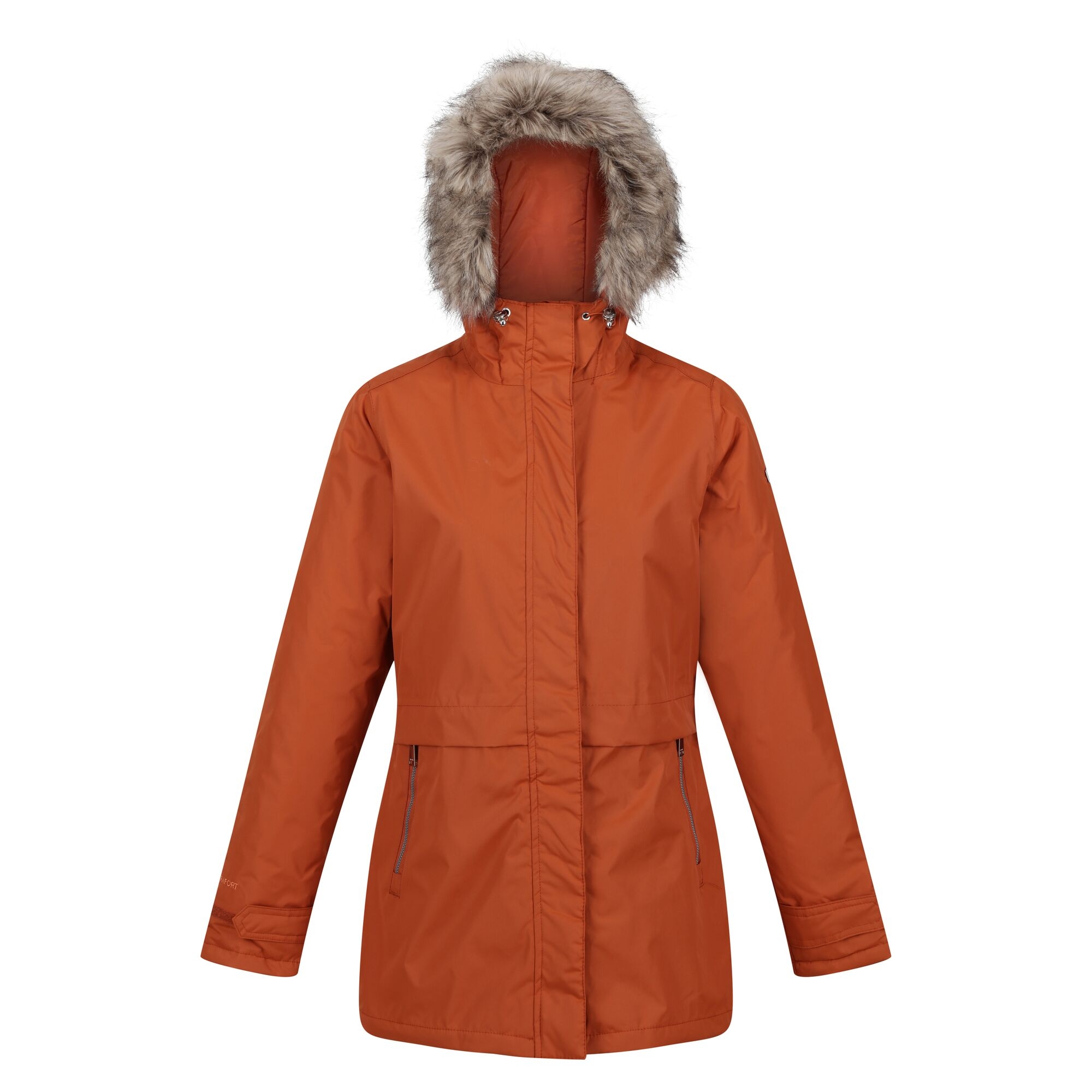 Women's Myla II Fur Trim Parka Jacket | Burnt Copper