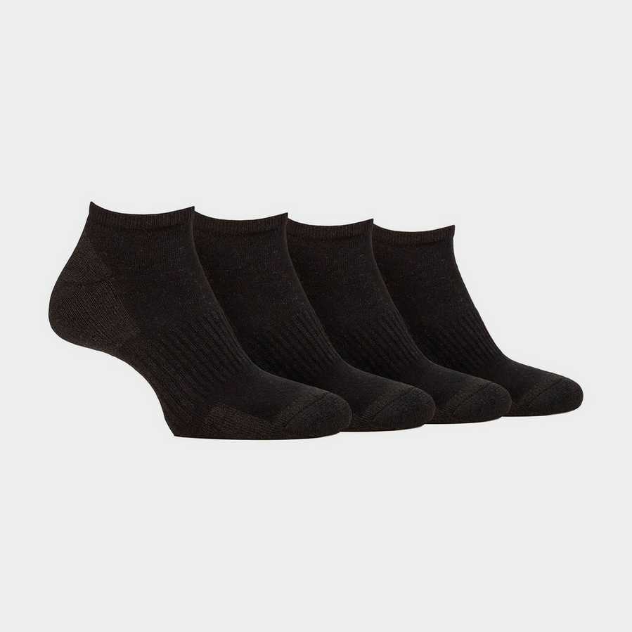 JeepMen's Breathable Cushioned Low Cut Trainer Socks - 4 Pack
