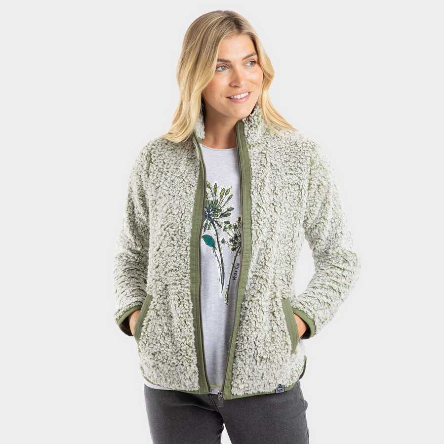 Weird Fish Women's Clove Cosy Full Zip Fleece