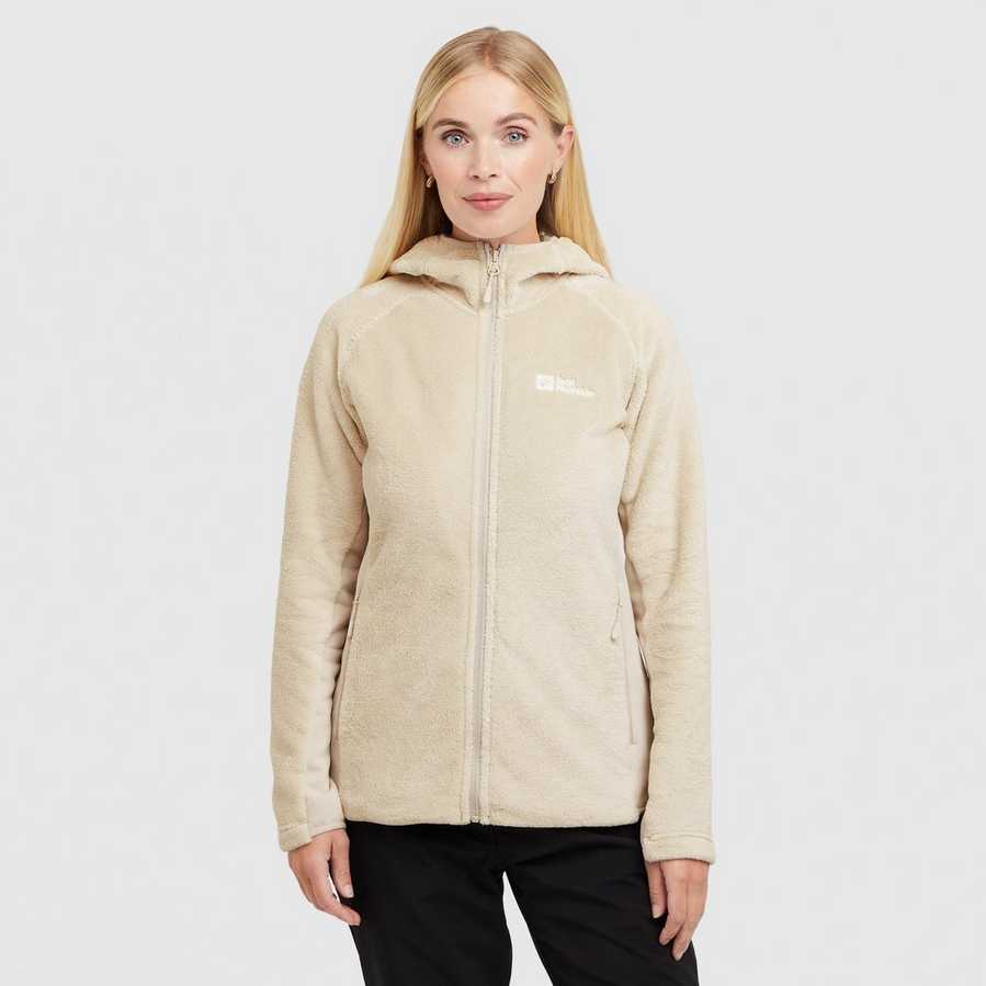 Jack Wolfskin Women’s Rotwand Hooded Full Zip Fleece Jacket