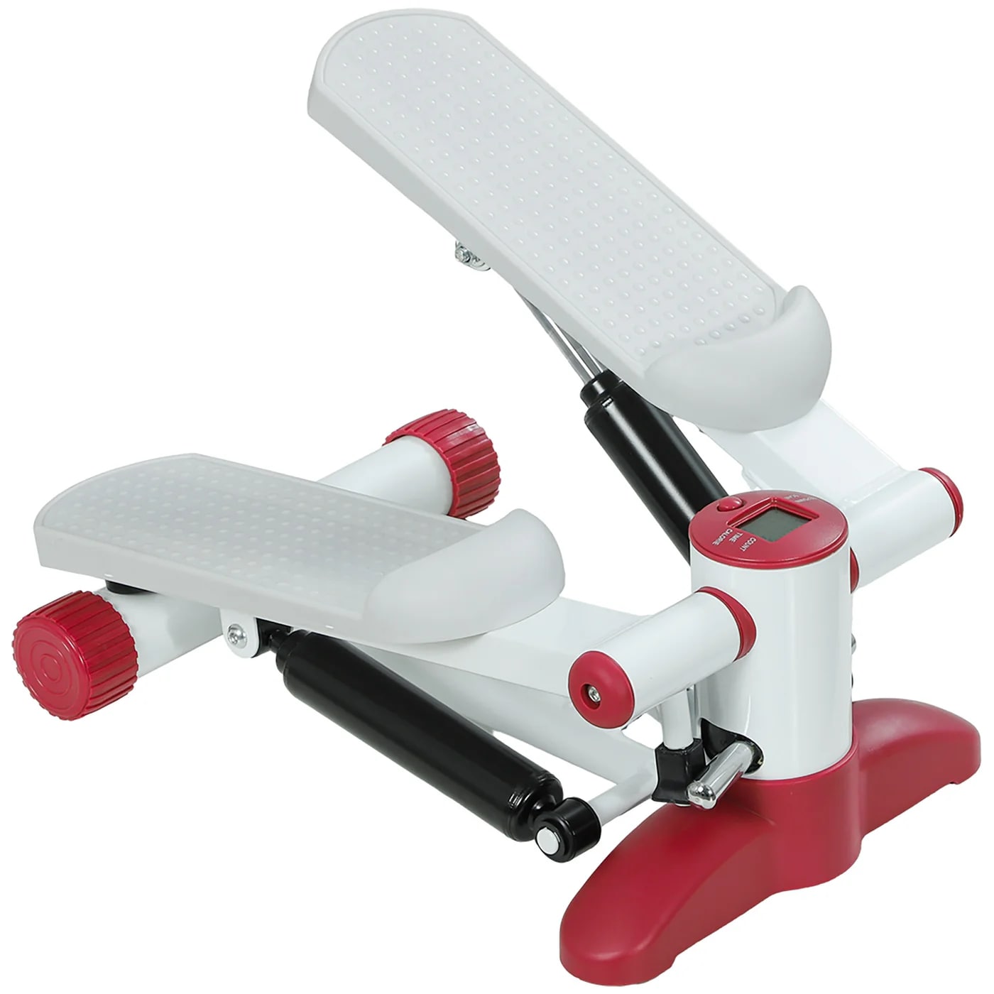 SPORTNOW Mini Stepper Machine with LCD Monitor and Non-Slip Pedals