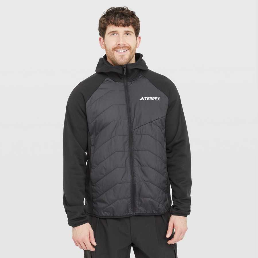 adidas Terrex Men's CLIMAWARM Insulated Hybrid Hooded Jacket