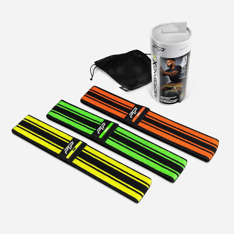 PTP Microband X Combo+ Resistance Bands - Pack of 3