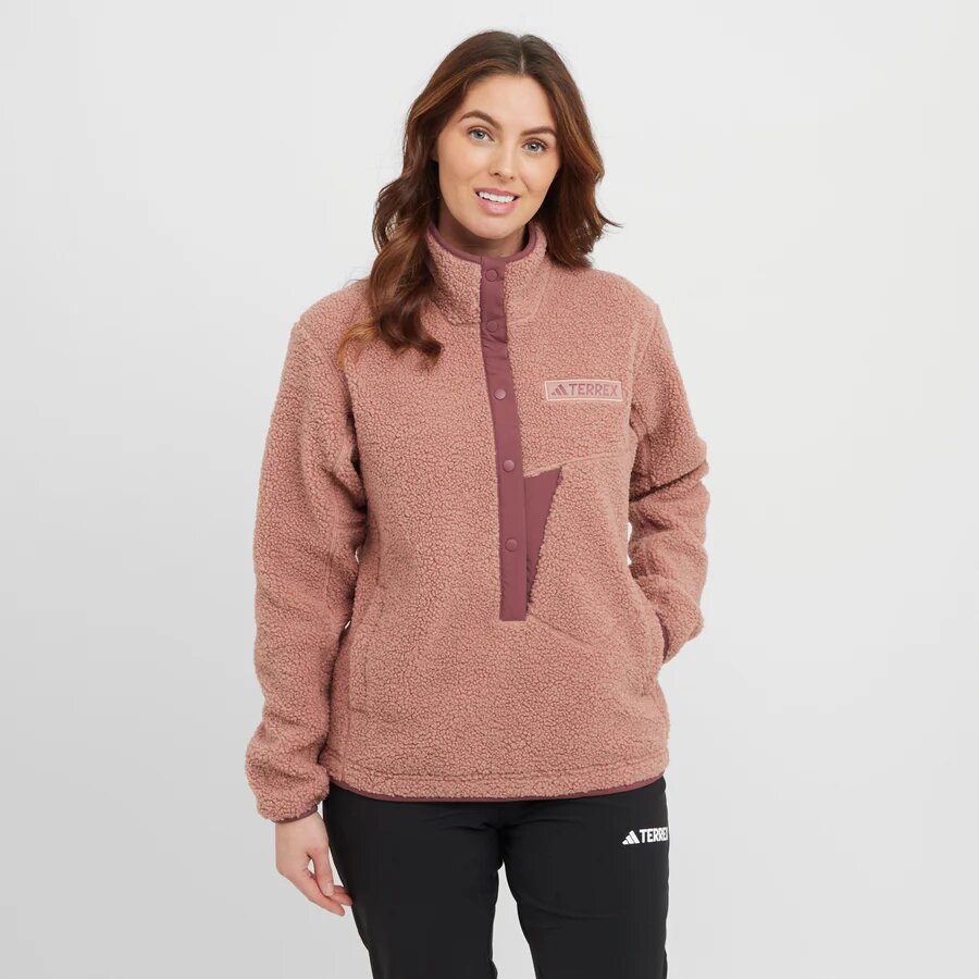 adidas Terrex Women's Xploric High Pile Fleece Pullover Sweatshirt