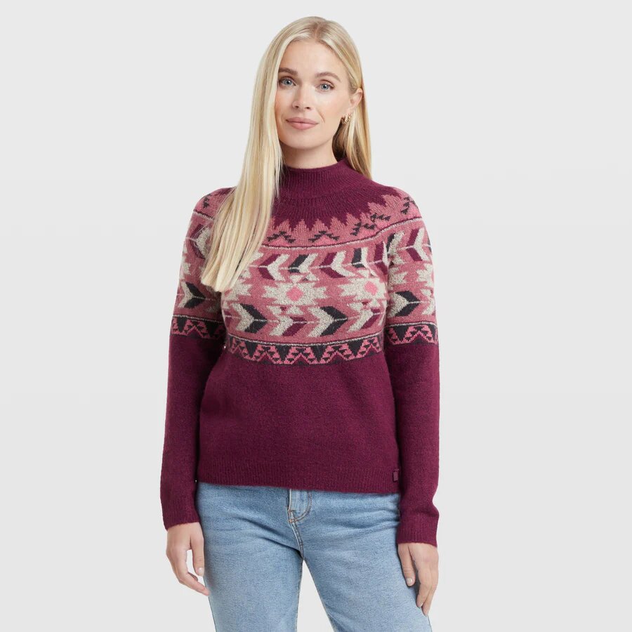 Weird Fish Women's Arelia Ikat Knitted Jumper