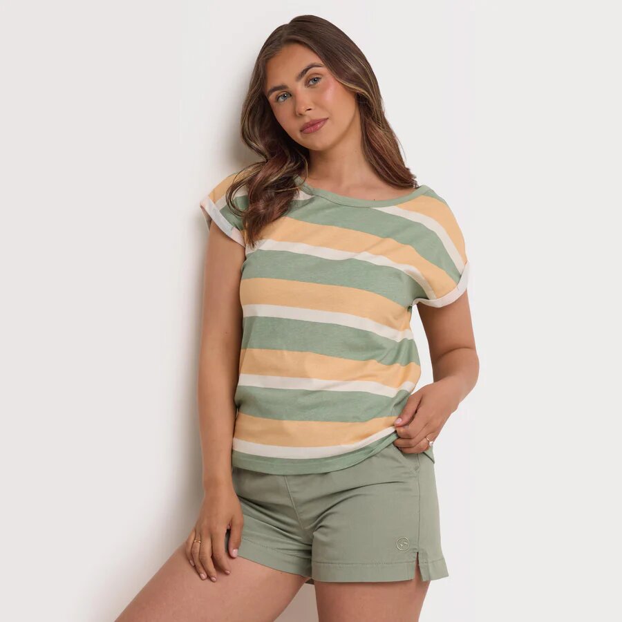 One Earth Women's Stripey Print Tee