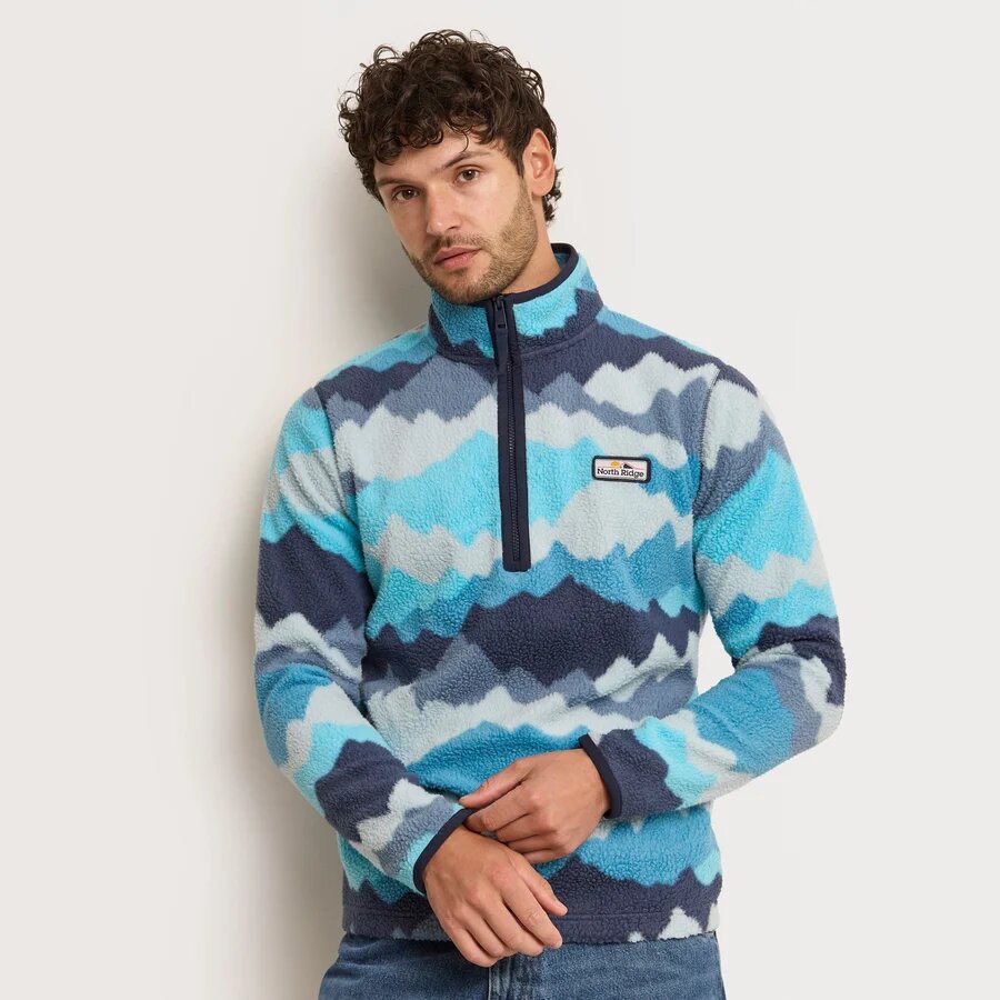 North Ridge Men’s Vision Half-Zip Printed Fleece